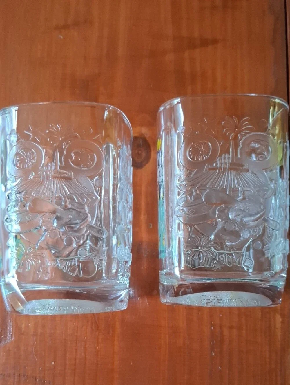 Disney Mickey Mouse Clear Glass Tumbler Set - Red, Yellow & Black
